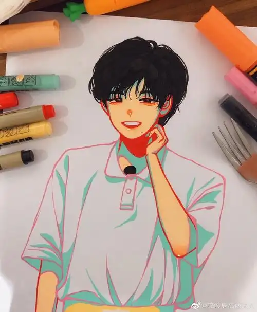 啊@时代少年团-宋亚轩#宋亚轩#(宋雅萱那张笔漏墨了……尽力抢救了)