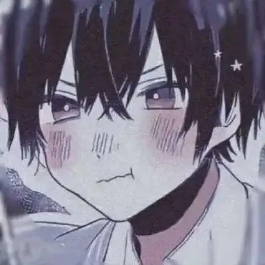 一男一女红脸动漫可爱情头图片_情侣头像_美头网