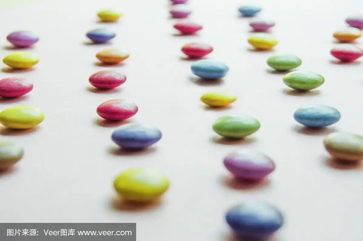 smarties糖果糖果五颜六色美味美味的巧克力对称漂亮的背景墙纸蓝色