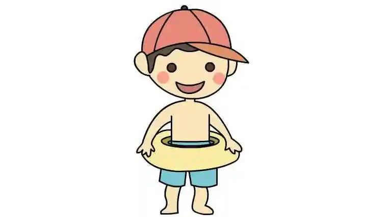 游泳简笔画教程