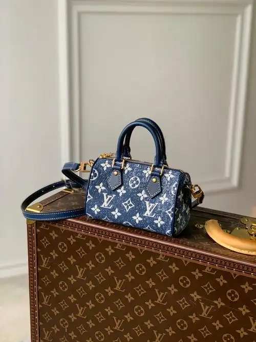 lv m81168 nano speedy 牛仔迷你枕头包