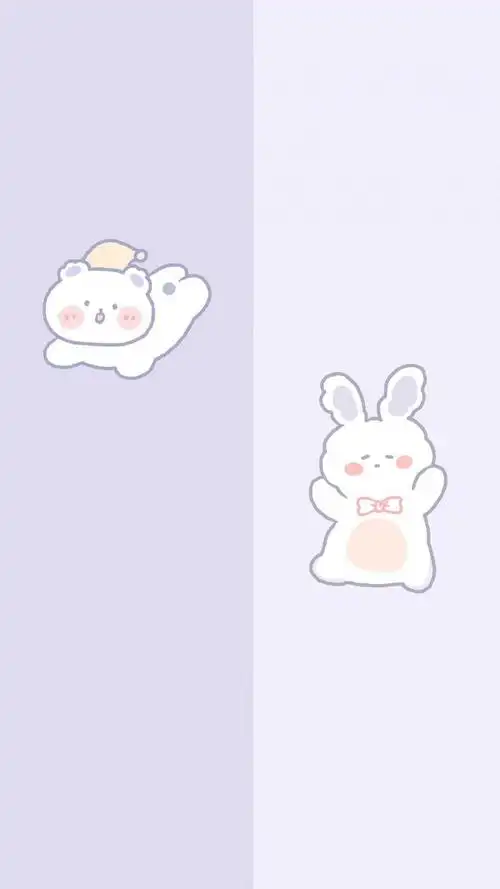 可爱风q版卡通人物分隔区背景图