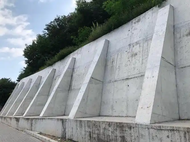 由城建办负责组织实施,主要工程内容为新建l型扶肋式钢筋混凝土挡墙