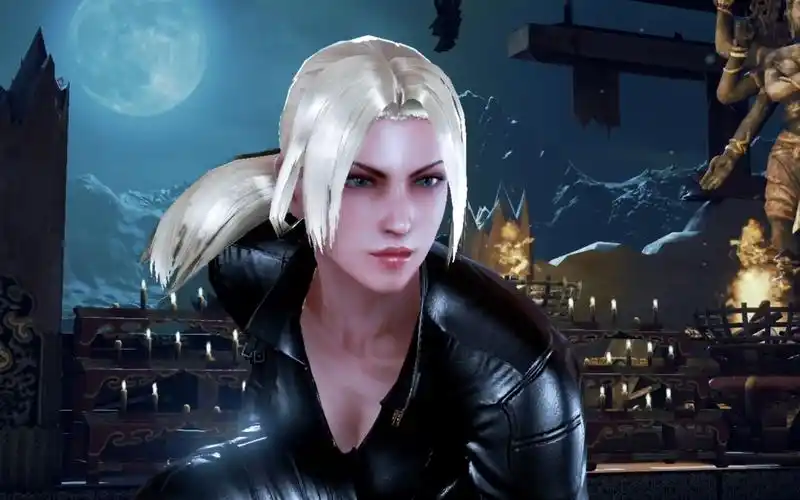 铁拳7 街机模式;皮衣妮娜 本来一命通关!