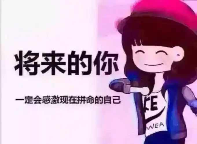 将来的你 一定会感激现在拼命的自己
