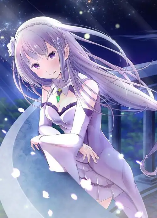 《从零开始》一直受到观众的喜欢,主角爱蜜莉雅的插画也是很艳美