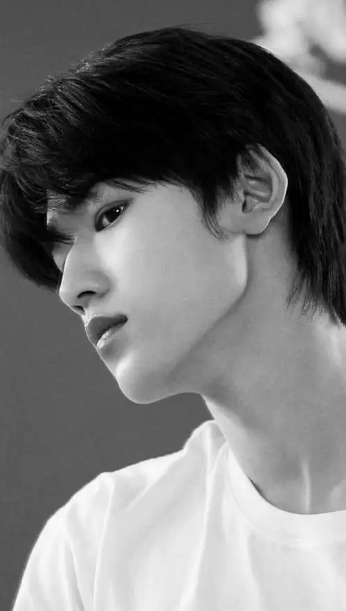 宋亚轩侧颜##宋亚轩晒黑白照片