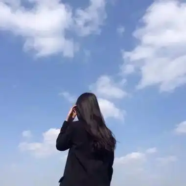 qq女生背影头像长发时光若止