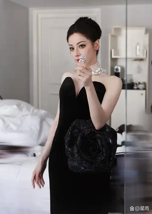 迪丽热巴巴黎自拍藏小巧思 迪丽热巴现身巴黎,那造型堪称一绝