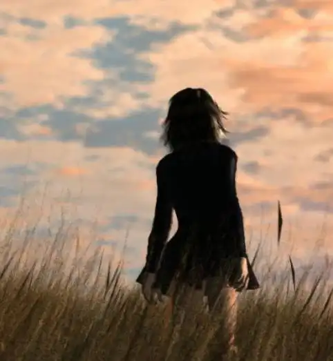 女生背影仰望天空图片,独自一人仰望天空头像背影