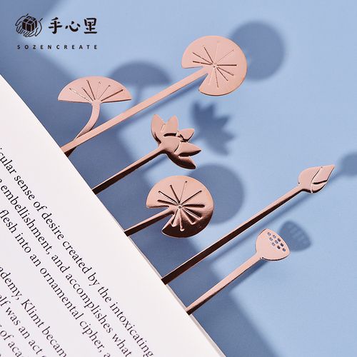 手心里书签雨荷获奖款古典中国风伴手礼小清新礼物文创