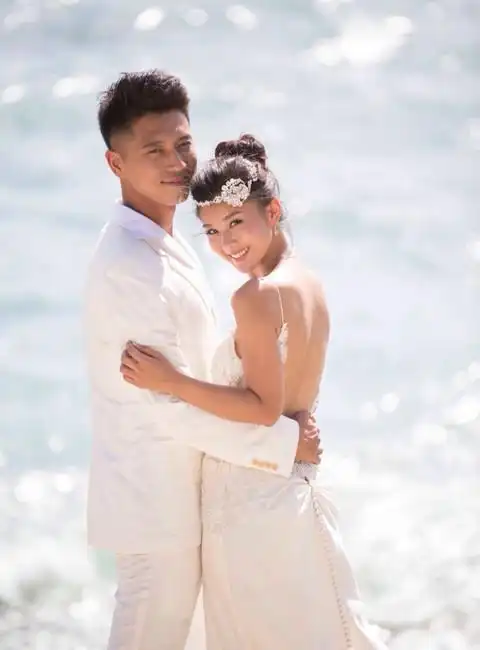 王雷李小萌海景婚纱摄影大片欣赏