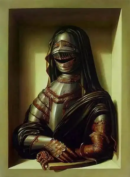 梵高版蒙娜丽莎. 复制版 - - 复制版蒙娜丽莎.