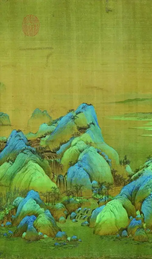 美术丨千里江山图少年天才的巅峰之作