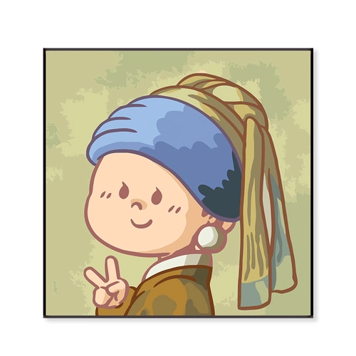 蒙娜丽莎头像可爱 - 海绵宝宝卡通头像!