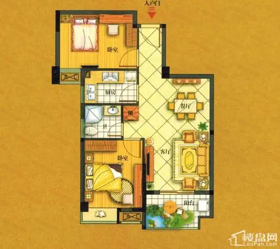 南平南平江南水岸3室2厅2卫户型图-南平楼盘网