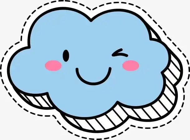 卡通云朵图案