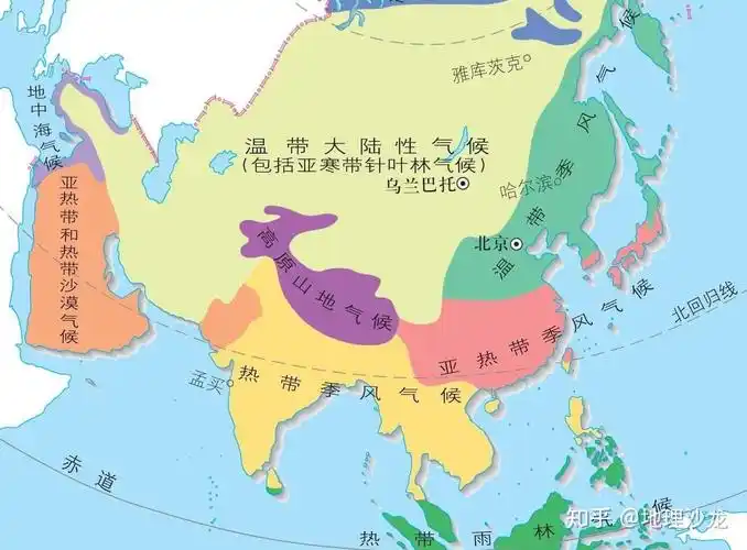 为什么南亚地区的热带季风气候会分布在北回归线以北地区