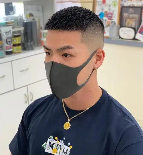 如果细分的话,从长到短又可以分为:毛寸,方寸,圆寸,美式寸头以及板寸