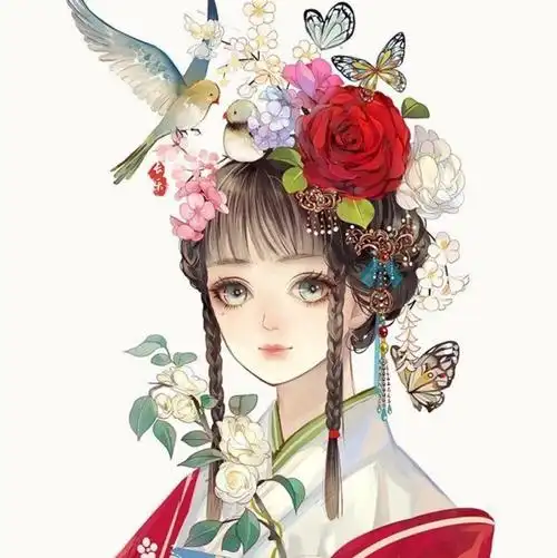 古韵古风古装美人卡通动漫头像大部分自截喜欢收藏下吧