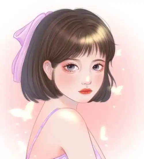 一组超级好看的简约短发女生头像,青春,女神,知性,性感等不同风格