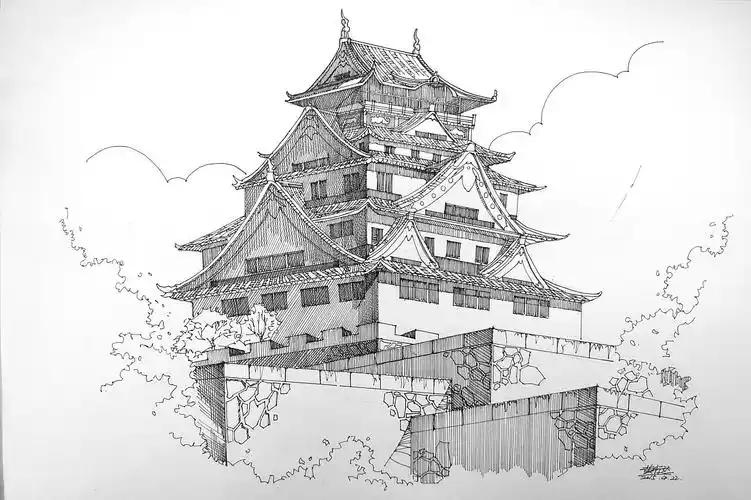 建筑线描第二弹