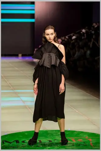 上海大学巴黎国际时装艺术学院2017届学生毕业秀上的外国模特