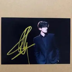 四字弟弟易烊千玺亲笔签名照 千纸鹤同款亲签周边 送朋友礼物