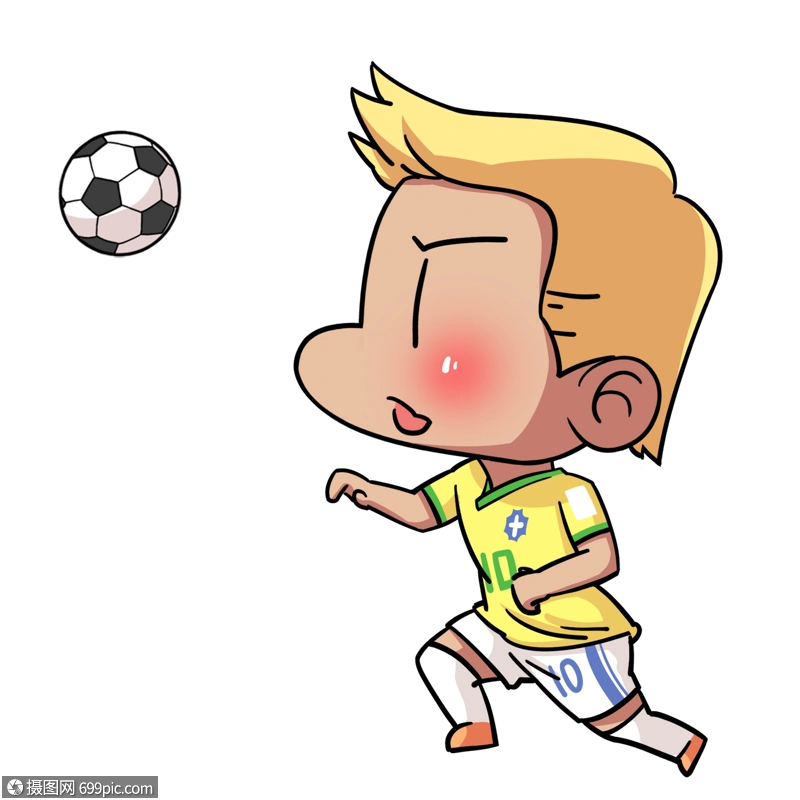 免抠元素 手绘/卡通元素 巴西队足球明星.psd