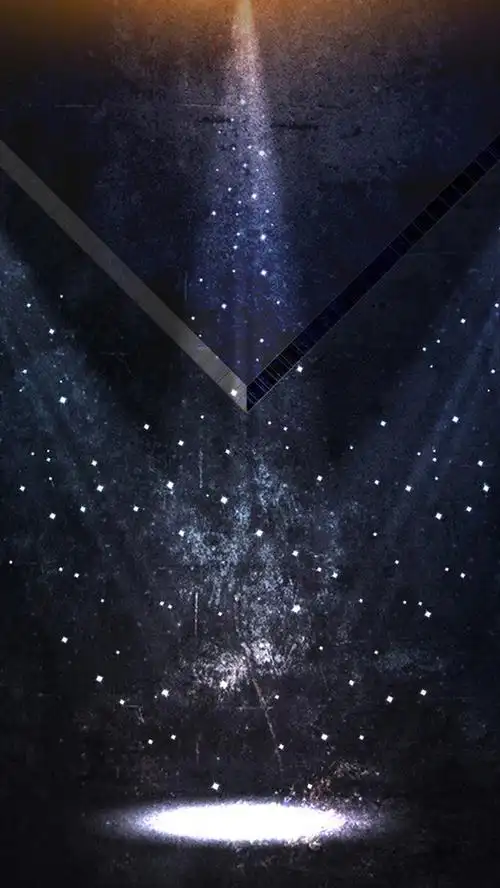 夜晚星光舞台h5背景
