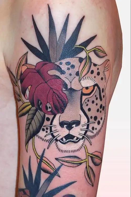 卡通彩色纹身 身体各个部位可爱的动物卡通彩色纹身图案第21页