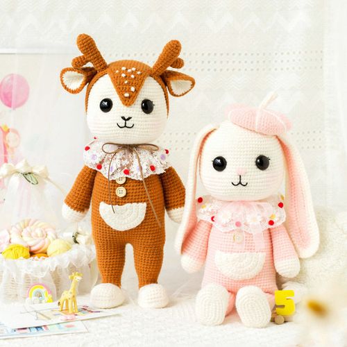 苏苏姐家暖心陪伴大玩偶手工diy儿童毛线团编织材料包尛