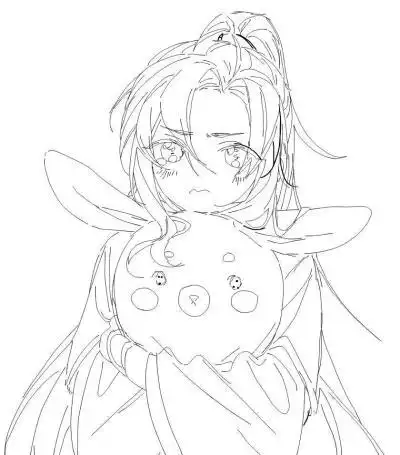 魔道祖师线稿图片