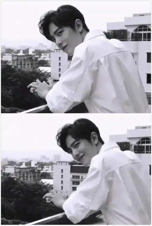 明星们的回眸一笑:肖战又萌又酷,白宇不留胡子还有点帅?