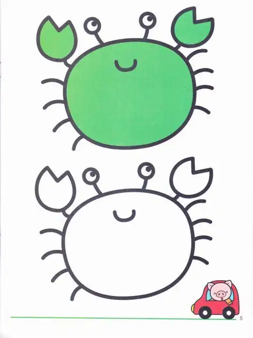 小班美术简单简笔画作品