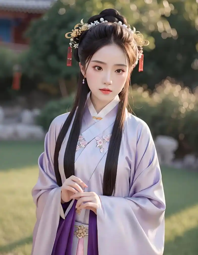 紫衣古风女子1