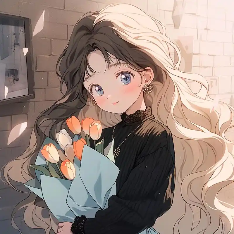 旧漫头像-90s郁金香少女#动漫女头 #女生头像 #优质头像 - 抖音