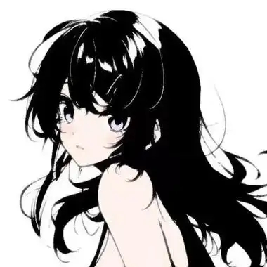 白底手绘唯美可爱动漫女生头像图片 高级简约清新脱俗的动漫女头_动漫