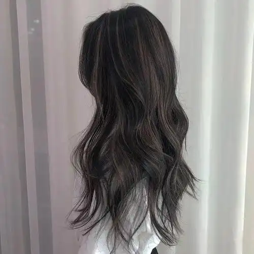 发型欣赏高层次长发挑染