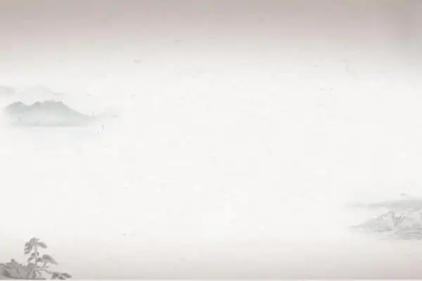 淡雅黄色水墨古典ppt背景图片