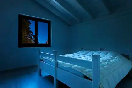 晚上卧室在晚上的卧室照片