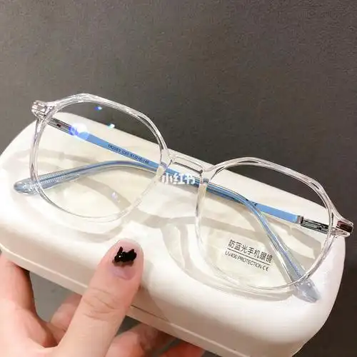 透明框77雾蓝腿～治愈系近视眼镜_眼镜_治愈系_近视眼镜_框架眼镜