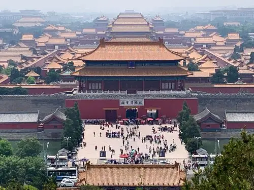 鸟瞰故宫博物院