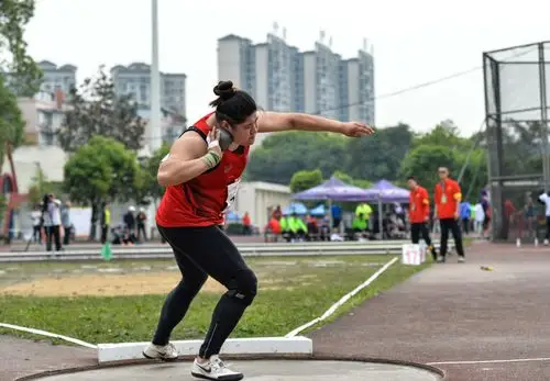 体育田径2021年投掷项群赛第一站女子铅球赛况