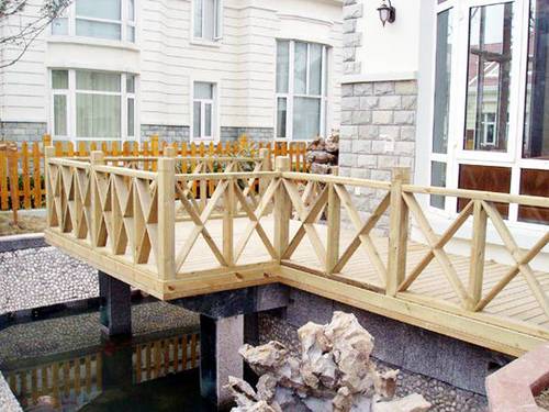 防腐木户外楼梯扶手碳化木立柱子木方阳台围栏耐用实木材料加工