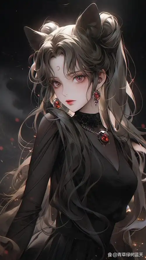 绝美暗黑系动漫头像壁纸|美少女战士  96如果生活很苦的话,就做个