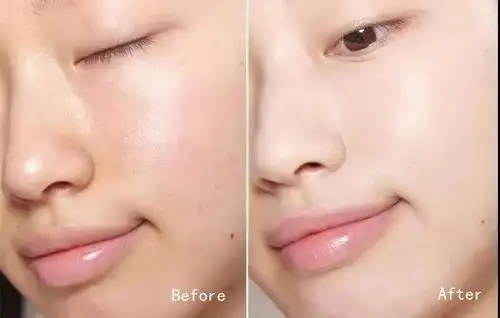 使用前后对比晶纯修护霜:淡化斑点,净化肌底光采雪芙修护膜:美白修护