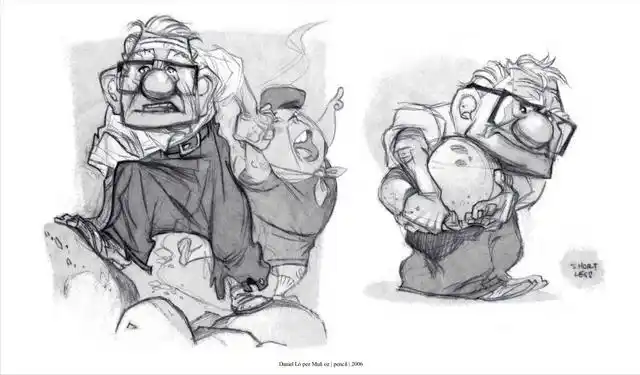 看一眼迪士尼动画手绘原稿,就能一秒带你回到那些熟悉的场景