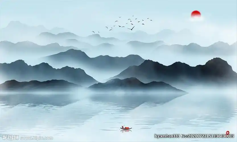 水墨山水画图片