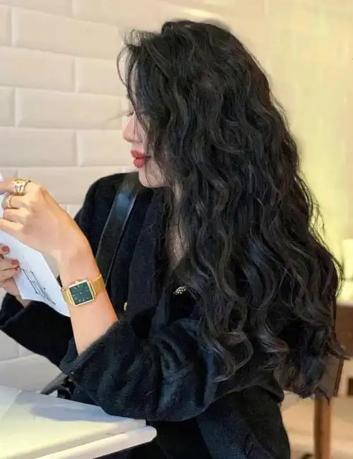 复古港风烫发,超显发量,氛围感美女必备|||96看腻了普通大卷发发型